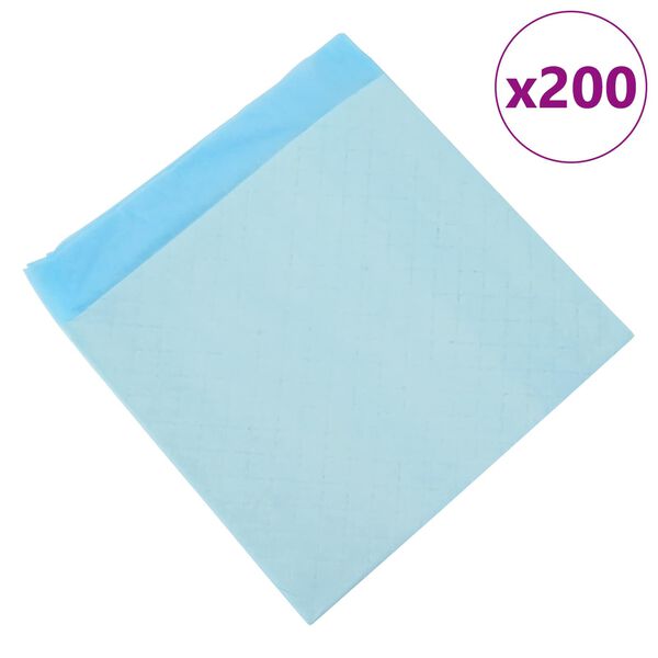 vidaXL Pad de Treinamento para Pets Liso 200 pcs 45 x 33 cm