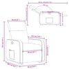 vidaXL Poltrona reclin&aacute;vel elevat&oacute;ria tecido cinzento-claro