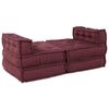 vidaXL Unidade de Sof&aacute; Modular 4 pcs Maroons Tecido