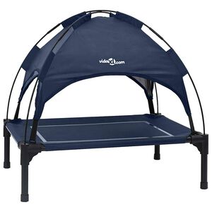 vidaXL Cama para Cachorro 71 x 64 x 71 cm A&ccedil;o Azul Marinho