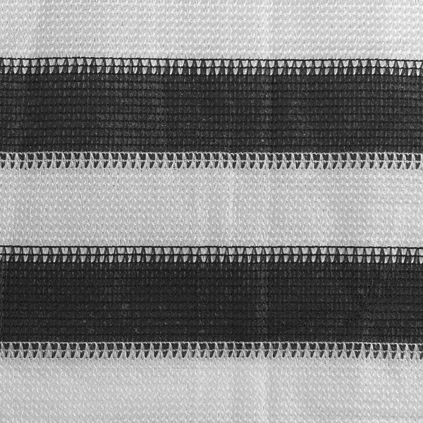 vidaXL Tela varanda PEAD 120x500 cm antracite e branco