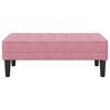 vidaXL banco com almofada Rosa 113 x 57 x 39 cm Veludo