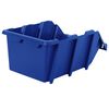 vidaXL Caixas de arruma&ccedil;&atilde;o empilh&aacute;veis 35 pcs 218x360x156 mm azul