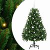 vidaXL &Aacute;rvore de Natal Artificial 150 cm 150 LED Branco quente Verde