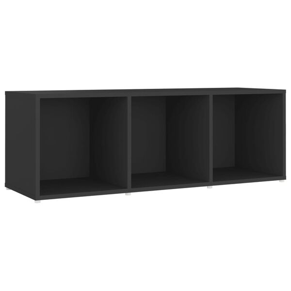 vidaXL Móveis de TV 3 pcs 107x35x37 cm contraplacado cinzento