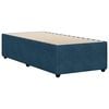 vidaXL Estrutura de cama 100x200 cm veludo azul