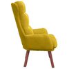 vidaXL Cadeira Relaxante Amarelo 69 x 74 x 93 cm Veludo
