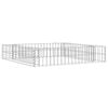 vidaXL Canteiro elevado/cesto gabi&atilde;o 100x100x20 cm a&ccedil;o galvanizado