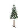 vidaXL &Aacute;rvore de Natal Slim com 150 LEDs com suporte Verde 150 cm