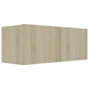 vidaXL M&oacute;vel de TV 80x30x30 cm derivados de madeira carvalho sonoma