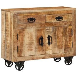 vidaXL Aparador 80x30x65 cm madeira de mangueira &aacute;spera maci&ccedil;a