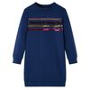 vidaXL Vestido para crian&ccedil;a azul-marinho 104
