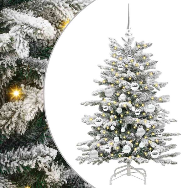vidaXL &Aacute;rvore de Natal Articulada Artificial Branco 120 cm PE e PVC