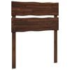 vidaXL Cabeceira de borda viva ROSTOCK Marrom Escuro 75 cm