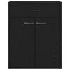vidaXL Buffet Carvalho Preto 60 x 30 x 75 cm Madeira processada