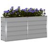 vidaXL Floreira Cinzento-claro 160 x 40 x 75 cm A&ccedil;o