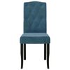 vidaXL Cadeiras de jantar 6 pcs veludo azul