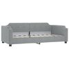 vidaXL Sof&aacute;-cama 90x200 cm tecido cinzento-claro