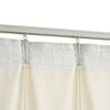 vidaXL Cortina blackout com ganchos 290x245 cm veludo creme