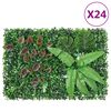 &nbsp;vidaXL Veda&ccedil;&atilde;o de plantas artificiais&nbsp;24 pcs 40x60 cm verde