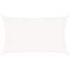 vidaXL Para-sol estilo vela 160 g/m&sup2; 5x8 m PEAD branco