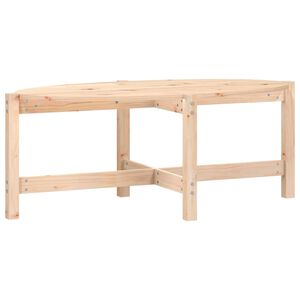 vidaXL Mesa de centro 118x63x45 cm madeira de pinho maci&ccedil;a