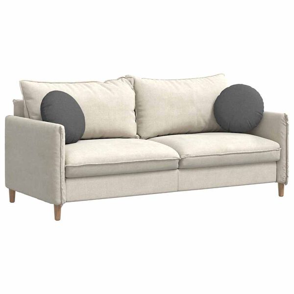 vidaXL Almofadas de Assento 2 pcs Cinza Escuro &Oslash;40 x 13 cm tecido