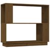 vidaXL Estante/divis&oacute;ria 80x25x70 cm madeira maci&ccedil;a castanho mel
