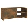vidaXL Mesa de centro 102x50x45 cm derivados madeira carvalho fumado