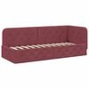 vidaXL Estrutura de Cama de Canto Vinho Vermelho 80 x 200 cm tecido