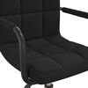 vidaXL Cadeira de jantar girat&oacute;ria veludo preto