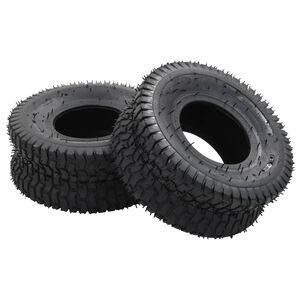 vidaXL Pneus para carrinho de m&atilde;o 2 pcs 15x6.00-6 4PR borracha