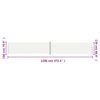 vidaXL Toldo lateral retrátil 180x1200 cm cor creme