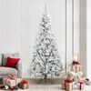 vidaXL &Aacute;rvore de Natal Articulada Artificial Branco 210 cm PE e PVC