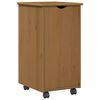 vidaXL Arm&aacute;rio M&oacute;vel com roda Marrom mel 34 x 39 x 65,5 cm