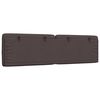 vidaXL Almofad&atilde;o de cabeceira 180 cm tecido castanho-escuro