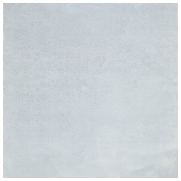 vidaXL Tapete pelo curto macio e lav&aacute;vel HUARTE 240x240 cm azul