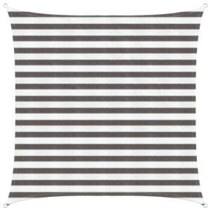 vidaXL Vela de Sombra Quadrado 2 x 2 m HDPE Cinza Claro e Branco