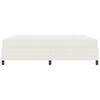 vidaXL Estrutura da Cama com colch&atilde;o Creme 180 x 200 cm tecido