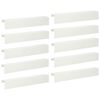 vidaXL Perfil de cobertura para jardim 10 unid. 100 x 20 x 15 cm A&ccedil;o