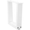 vidaXL P&eacute;s para mesa de centro em V 2 pe&ccedil;as Branco 30x(30-31,3) cm A&ccedil;o