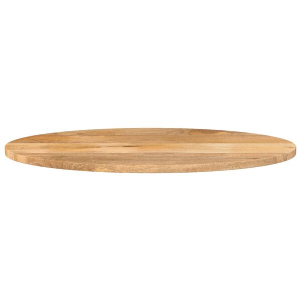 vidaXL Tampo de mesa oval 120x50x2,5 cm madeira de mangueira maci&ccedil;a