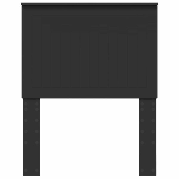 vidaXL Cabeceira com cabeceira Carvalho Preto 75 cm Madeira processada