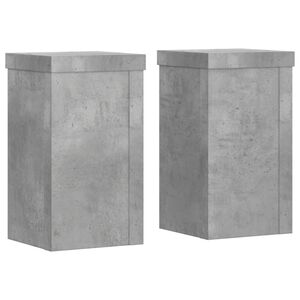 vidaXL Suportes p/ plantas 2 pcs 10x10x18 cm derivados de madeira