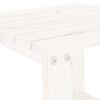 vidaXL Mesa de apoio para jardim 40x38x28,5 cm pinho maci&ccedil;o branco