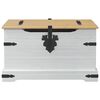 vidaXL storage box Branco 78 x 78 x 45 cm Madeira de Pinheiro S&oacute;lida