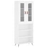 vidaXL Arm&aacute;rio alto 69,5x34x180 cm derivados de madeira branco