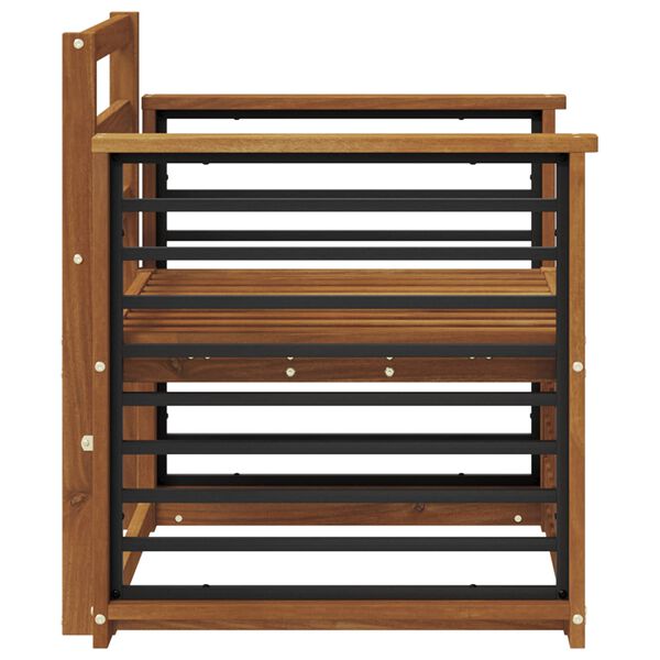 vidaXL Conjunto de Sof&aacute;s para Exterior Natural 71 x 63 x 73 cm