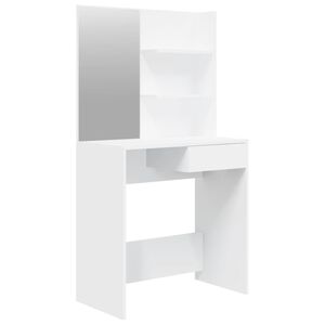 vidaXL Toucador com espelho 74,5x40x141 cm branco