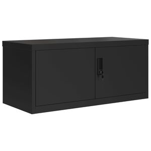 vidaXL Arquivador 90x40x40 cm a&ccedil;o preto